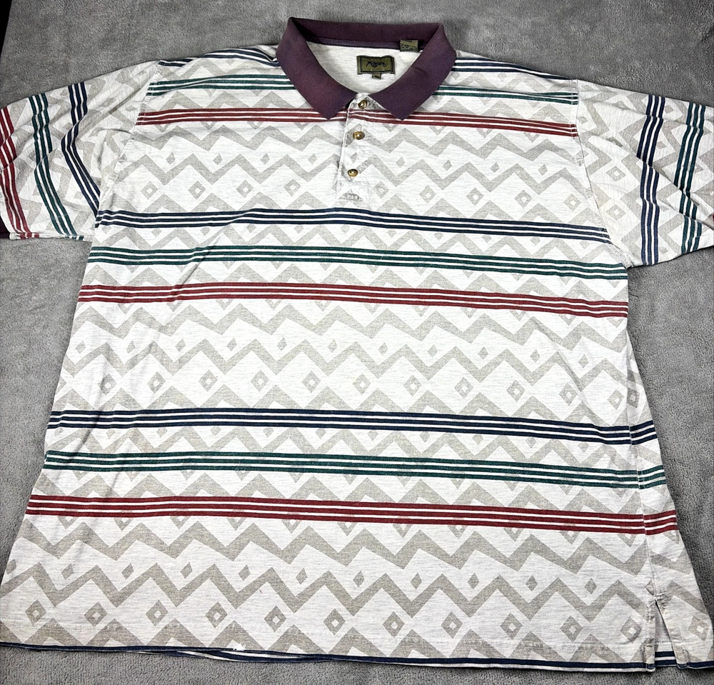 Roper Modern Southwest Print Polo Shirt Men’s Size XXL Short Sleeve